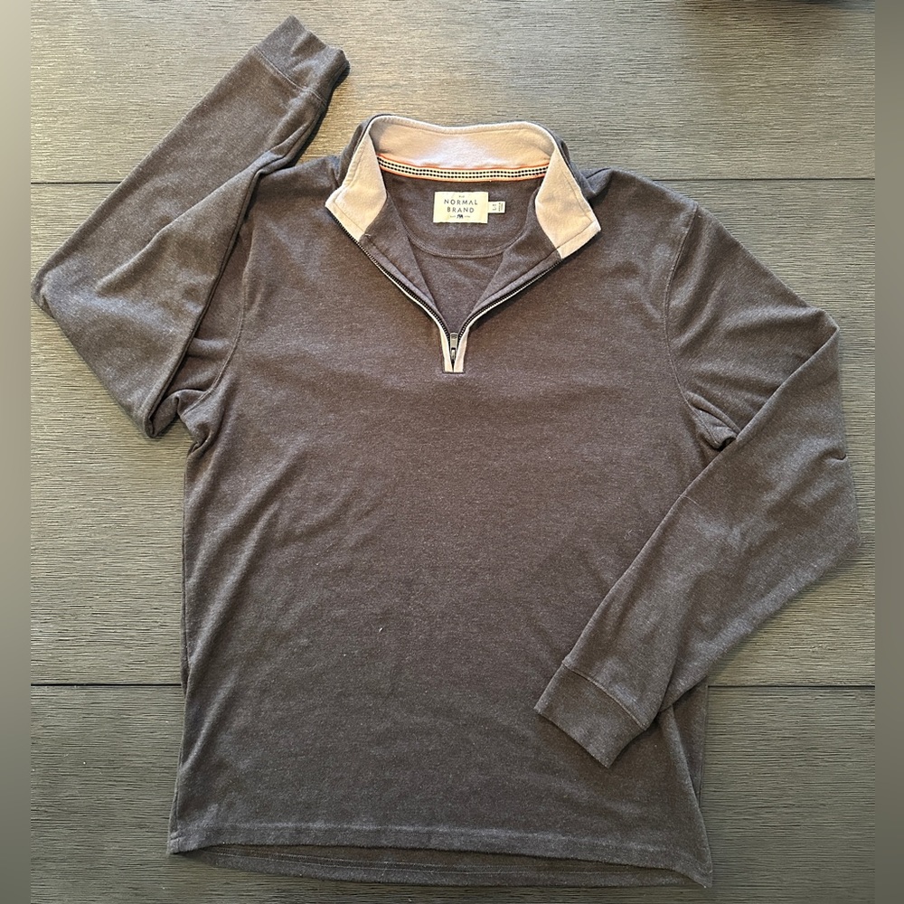 Mens, Large-Tall, Normal Brand, 1/4 Zip, Fleece, Sweater.